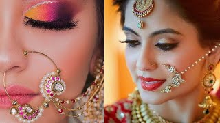 latest bridal nath disign collection// trendy and Stylish bridal nose ring design// 2020