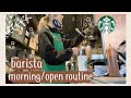 Come to work with me at Starbucks: Opening Shift! *Drive Thru Store*