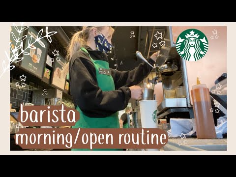 Come to work with me at Starbucks: Opening Shift! *Drive Thru Store*