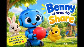 Benny the Robot Learns to Share | Kids Moral Stories | Help Kids Learn