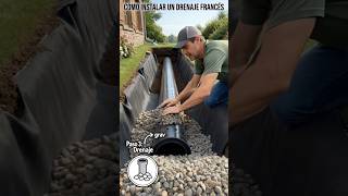 Cómo instalar un DRENAJE FRANCÉS #drenajefrances #construccion #bricolaje #diy #jardineria