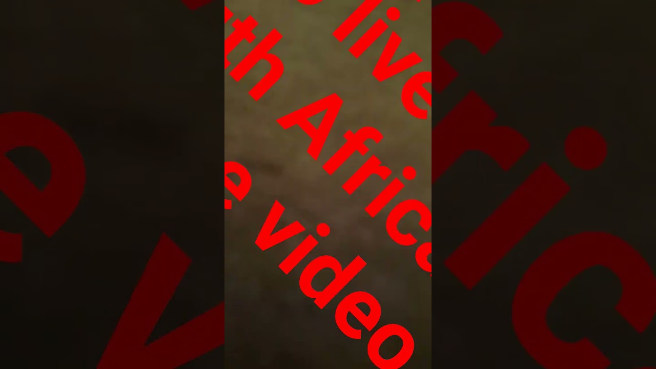 if you live in South Africa like video 