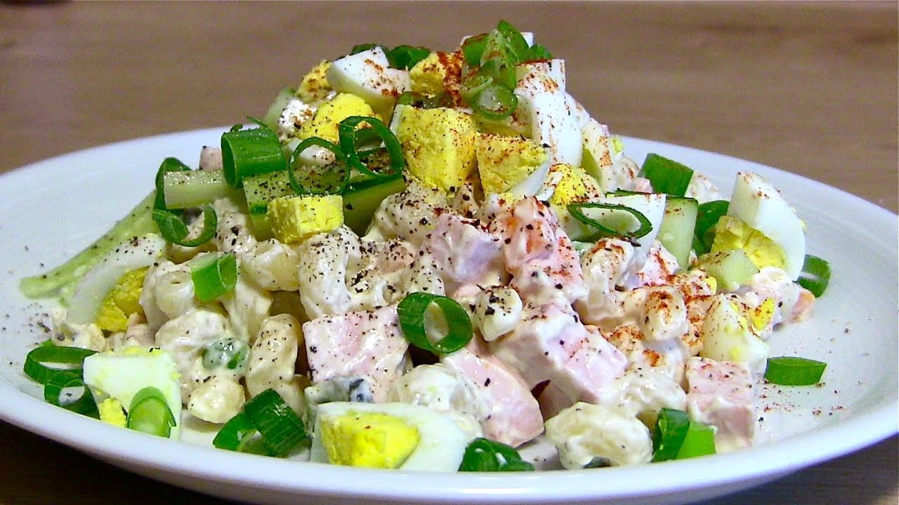 NUDELSALAT klassisch zubereitet-NUDELSALAT Rezept wie von der Großmutter