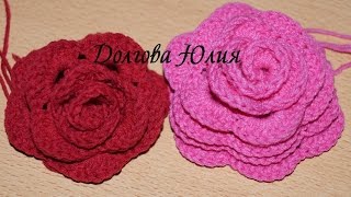 Вязание крючком для начинающих. Цветок РОЗА 2  ///   Crochet for beginners. Flower rose 2(Будь в курсе новых видео, подписывайся на мой канал ▻http://www.youtube.com/user/hobby24rukodelie?sub_confirmation=1 Вязание крючком..., 2014-12-08T18:13:11.000Z)