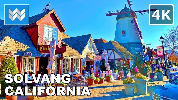 [4K] Solvang Danish Village in Santa Barbara Count...