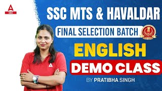 SSC MTS & Havaldar Final Selection Batch | English | Demo Class || By Pratibha Singh