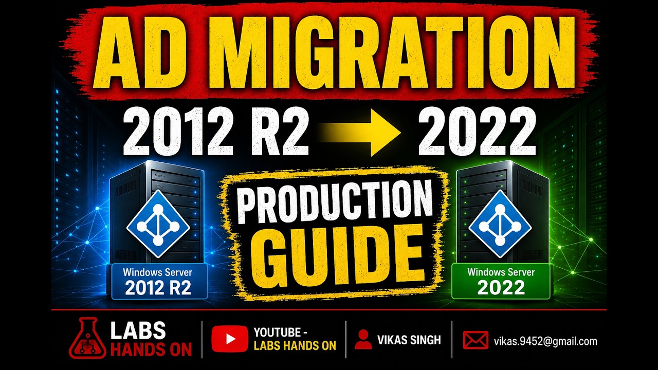Migrate Active Directory to Windows Server 2022 | Complete AD Migration ...