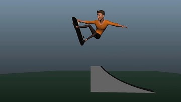Skateboard Fail Animation - Blocking Pass 06/26/16