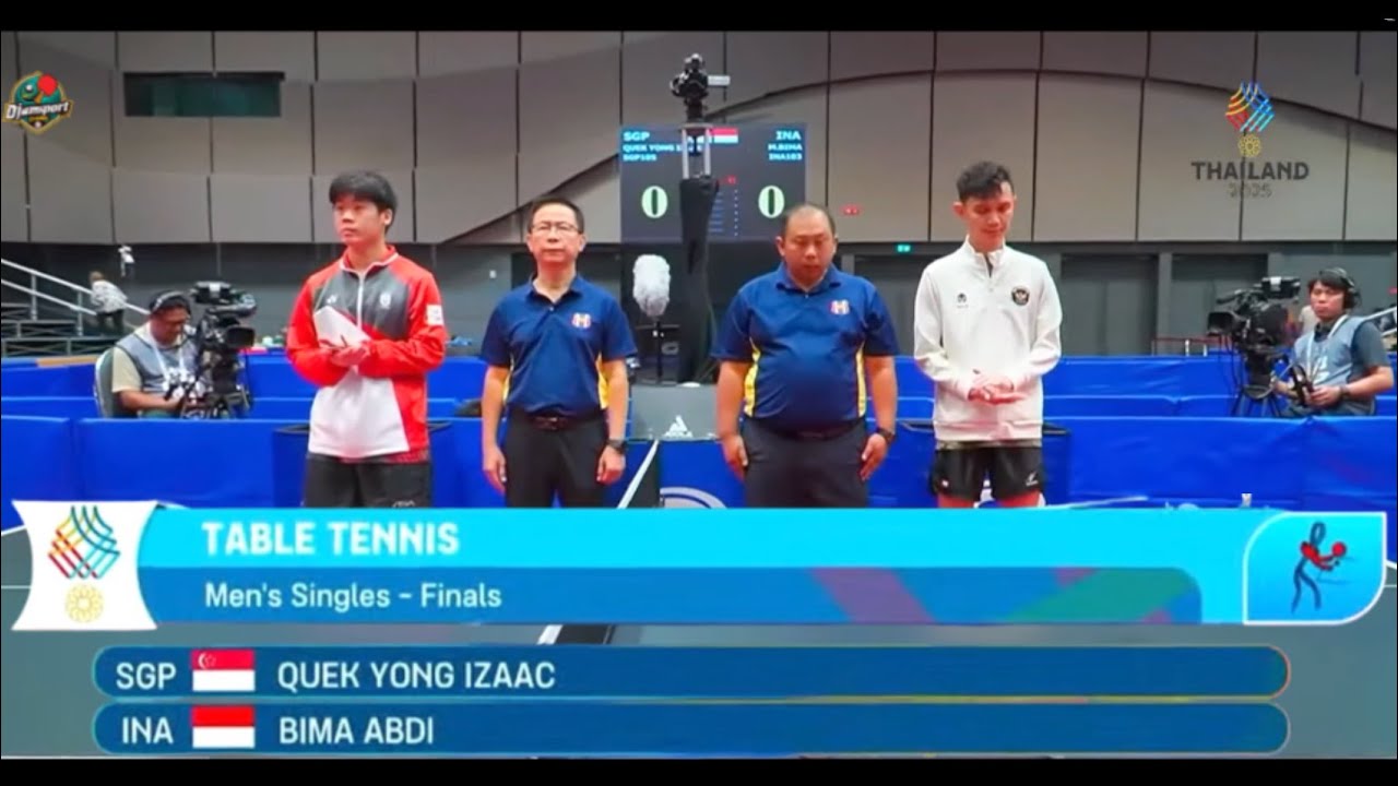 Final Men's Singles Bima INA VS SGP Izaac Quek