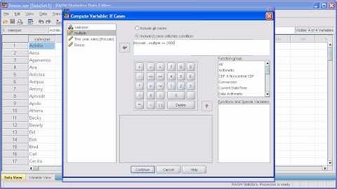 3.6 Compute Data: PASW (SPSS) Statistics v.17 video