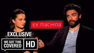 Exclusive Video Interview: Oscar Isaac And Alicia Virkander Talk Ex Machina [HD]