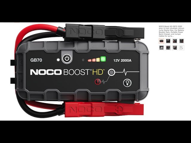 NOCO HD GB70 2000 Amp 12-Volt UltraSafe Lithium Jump Starter 2000 AMP  Review 