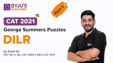 George Summers Puzzles | DILR | CAT 2021 | Part 1 | Saral Nashier