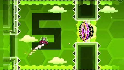 Geometry dash - Flappy - Hexagon (Sapphire pack level)