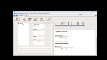 Chi Square Example in JASP: Class Standing and degree satisfaction