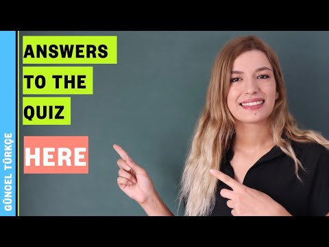 Yabancılar İçin Türkçe A1 | Deneme Sınavı | Açıklamalı Cevaplar