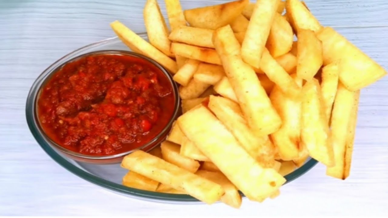 Nigerian fried yam and pepper sauce YouTube