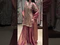WEDDING DRESS GOALS 💖👗 Royal Mirror Work Sharara Look ✨😍 #shorts #weddinglook #fashion #viralshorts