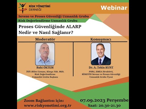 RİSKYÖN WEBINAR: “Proses Güvenliğinde ALARP Nedir ve Nasıl Sağlanır?”