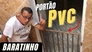 COMO FAZER UM PORTÃO COM CANO DE PVC SUPER FÁCIL E BARATO !