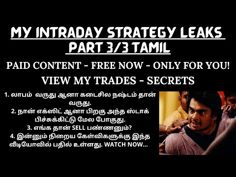 STRATEGY LEAKS PART 3/3 | PAID CONTENT | MY INTRADAY TRADING SECRETS | HOW TO GET PROFIT IN INTRADAY