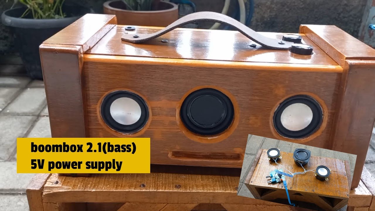 DIY simple speaker portable 2.1(bass) 