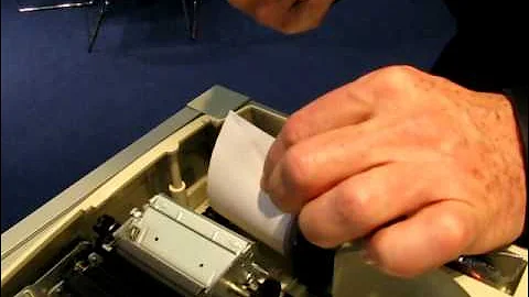 Monroe Printing Calculator - Changing the paper roll