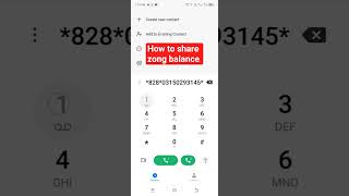 How to share zong Sim balance/zong balance sharing code/balance sharing code zong to zong
