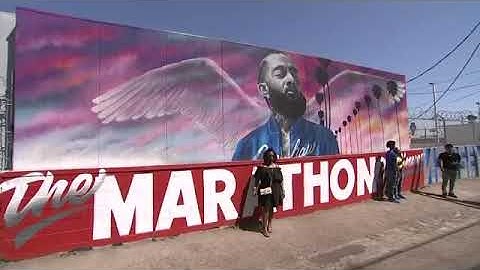 Nipsey Hussle murals displayed around LA
