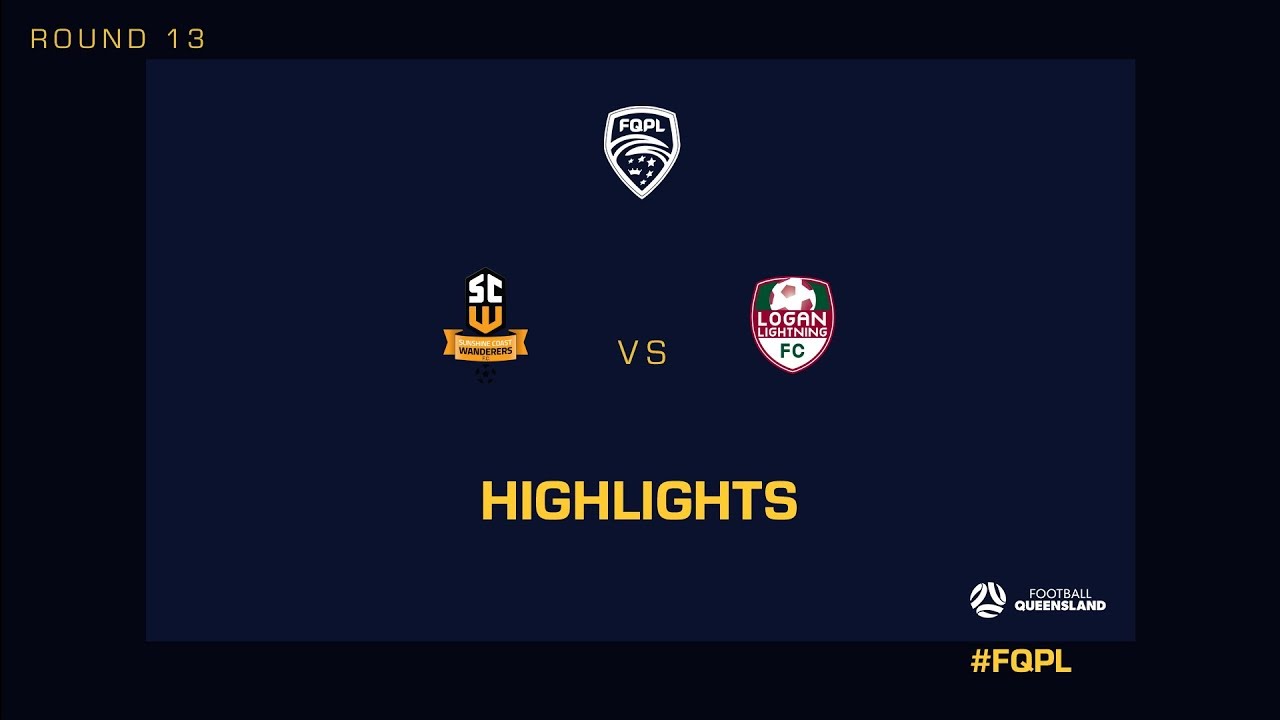 football score FQPL R13 – Sunshine Coast Wanderers vs. Logan Lightning Highlights