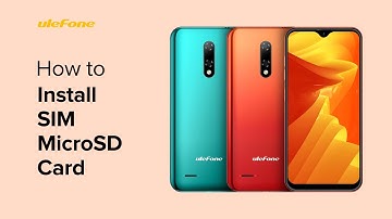 How to Install SIMµSD Card on Ulefone Note 8 or Note 8P