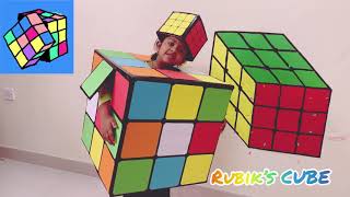 Kids Fancy dress competition // Rubik’s cube // Nivitha as Rubic’s Cube screenshot 3