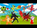 BigFoot, Siren Head Angry Team, Piggy, Cartoon Cat Battle 9 - Roblox Piggy Animation - GV Studio