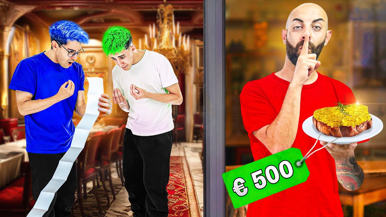 SCHERZO A MON3y e TEKNOYD SCAPPO dal RISTORANTE APPENA ARRIVA IL CONTO