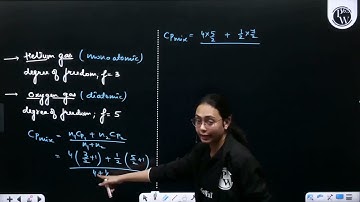  A gaseous mixture consists of 16g of helium and 16g of oxygen. The ratio CPCVof the mixtur....