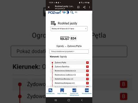 Mpk poznań rozkład jazdy lini numer 833,834,882,891,