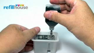 How to refill Canon PG-830 Inkjet Cartridge - Auto-Refill System