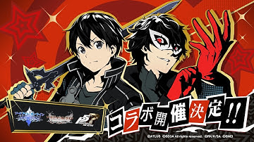 SAO Memory Defrag x SAO Integral Factor Persona 5 The Royal Collaboration