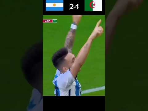 الجزائر ضد الارجنتين تألق بونجاح مباراة خيالية