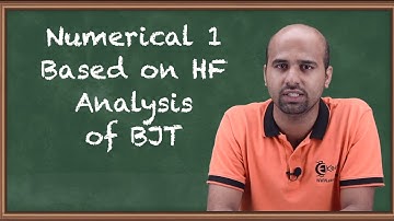 Numerical 1 on High Frequency Analysis of BJT | Electronic Devices and Circuits - 1 in EXTC