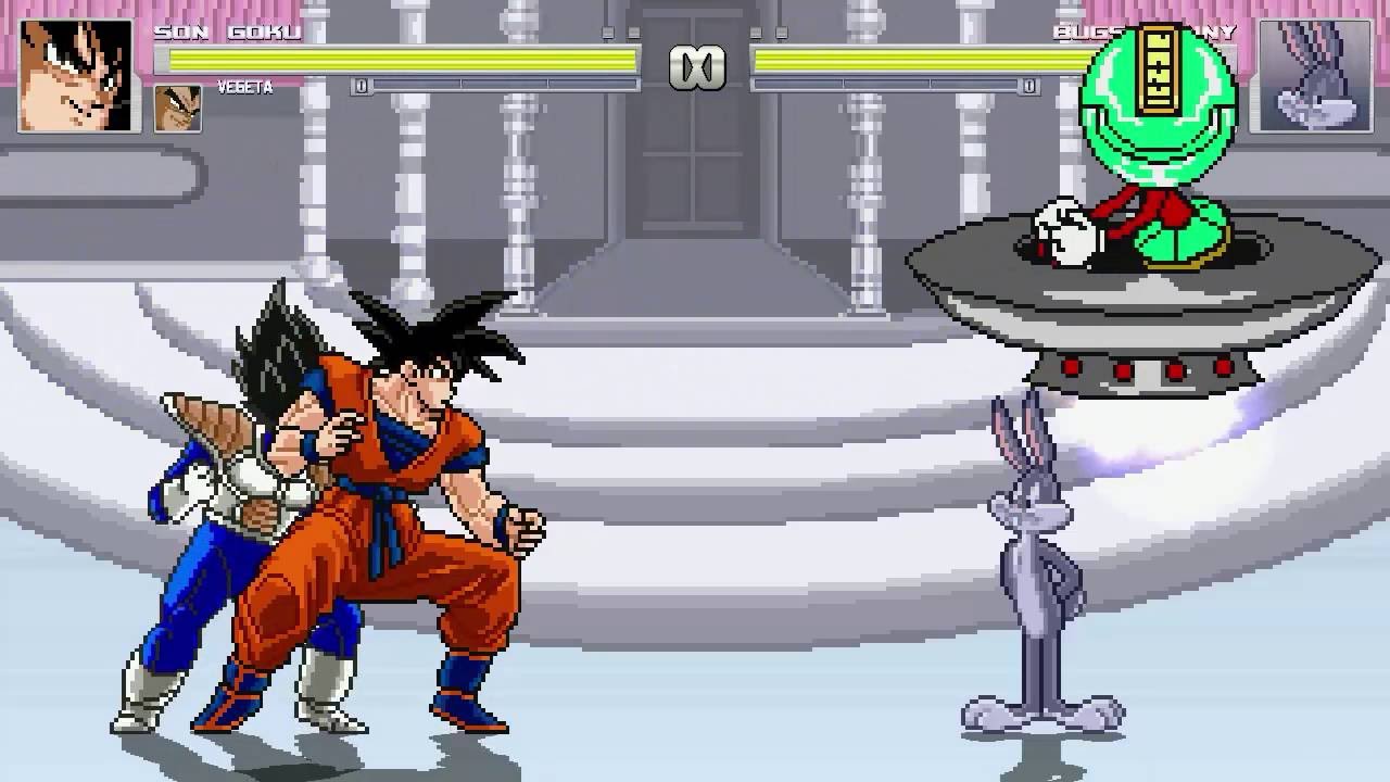 AN Mugen Request 735 Goku & Vegeta VS Bugs Bunny & Marvin YouTube