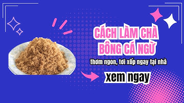 CÁCH LÀM CHÀ BÔNG CÁ NGỪ thơm ngon, tơi xốp ngay tại nhà