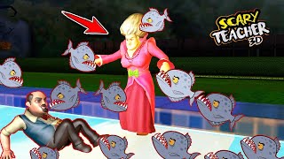 Kizgin Öğretmen Havuza Düştü Pi̇rana Baliklarina Yem Oldu