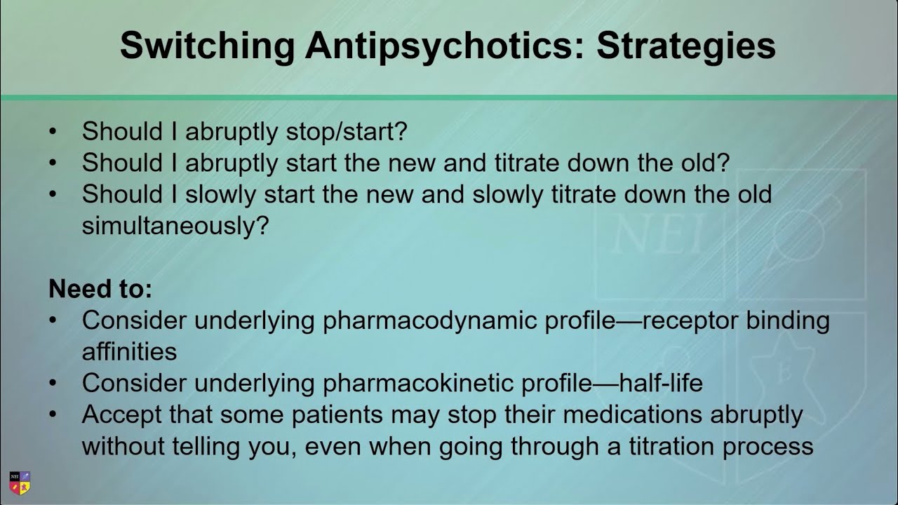 Strategies for Switching Antipsychotics YouTube