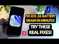 🔥 iOS 26 Battery Drain FIXED! (Do This NOW)