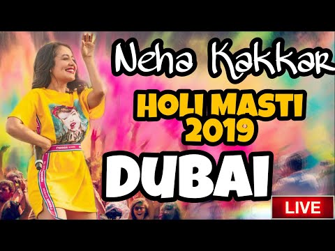 Neha Kakkar Holi Masti 2019 In Dubai #HoliMasti2019 #nehakakkar #dubai