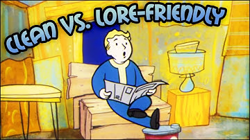 Clean vs. Lore Friendly 🤷 Fallout 4 No Mods Shop Class