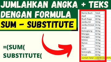 CARA JUMLAHKAN DATA ANGKA + TEKS DI MICROSOFT EXCEL - TEACH ID
