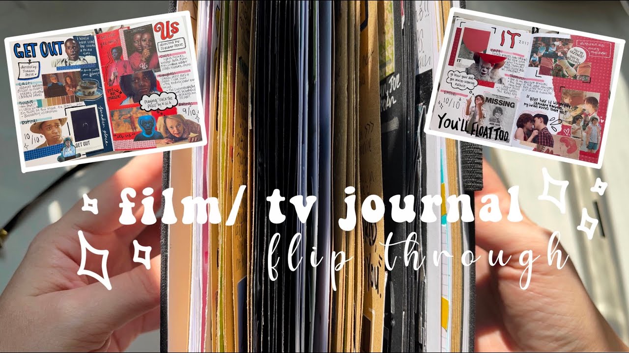 ⁣movie / tv journal flip through