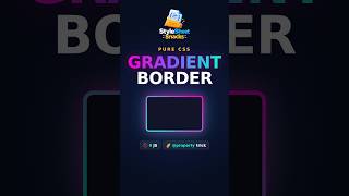 Spinning Gradient Border with Pure CSS 🌈 Zero JavaScript #shorts